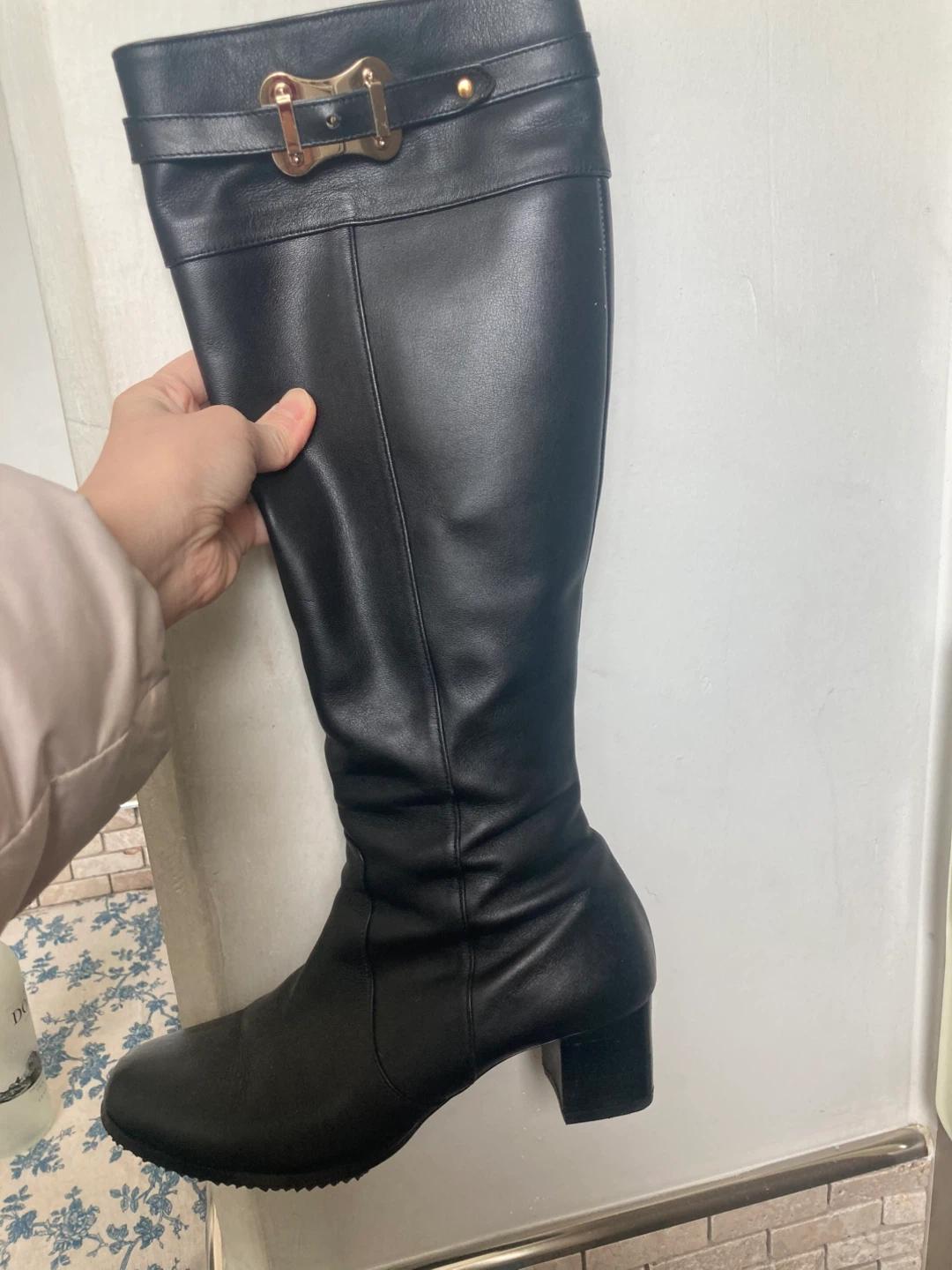 SOVO RUDE 블랙 롱부츠 240mm 2