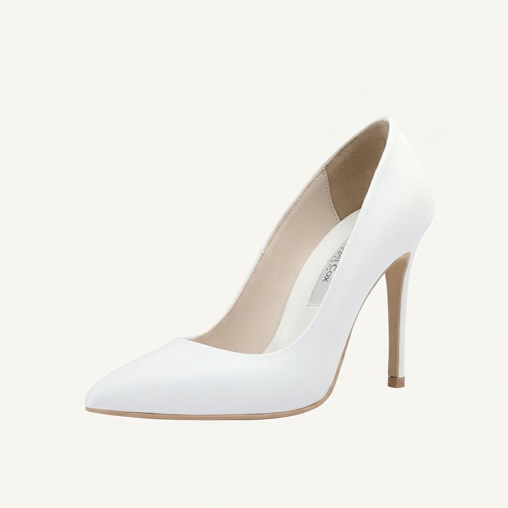 레이첼콕스 스틸레토 화이트 하이힐 Pumps_Mori R1717_10cm  220mm 1