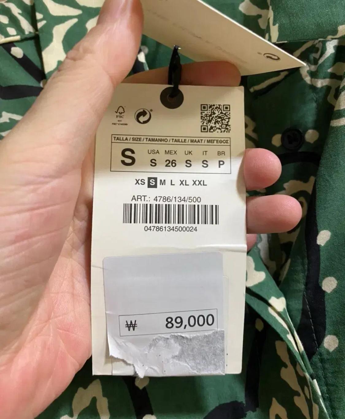 자라 롱롱 프린트 원피스 새상품 5