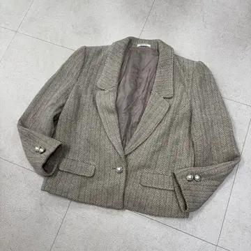 빈티지 헤링본 패턴 자켓 2