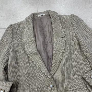 빈티지 헤링본 패턴 자켓 3