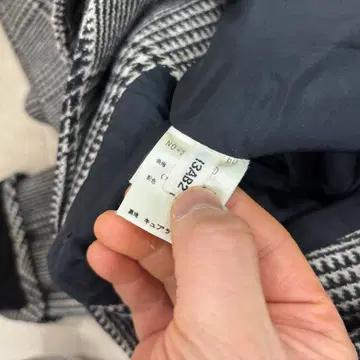 빈티지 체크 크롭 벨벳 자켓 4