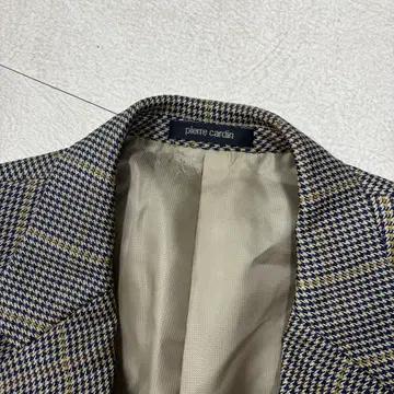 피에르가르뎅 체크 울 블레이저 4