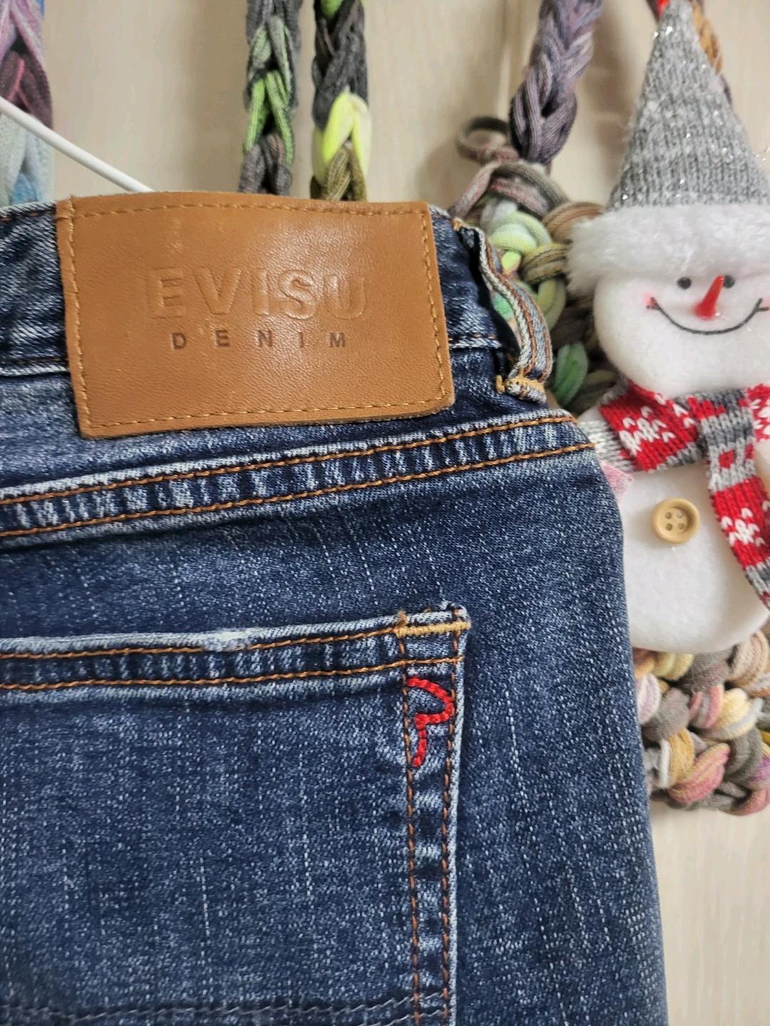 EVISU 데님 스키니진 27 4
