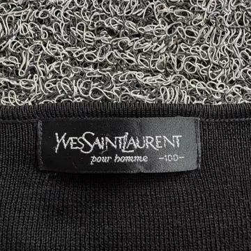 90s YSL 입생로랑 블랙 니트 베스트 3854 5