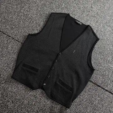 90s YSL 입생로랑 블랙 니트 베스트 3854 2