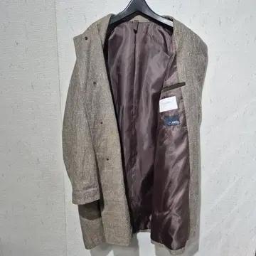 커스텀멜로우 헤링본 브라운 남성 코트 3