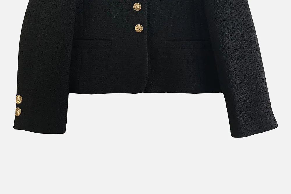 칼라거펠트 블랙 여지 자켓 85 M8969 6