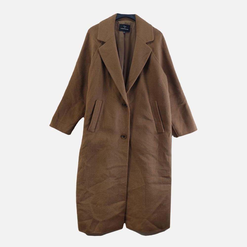 플라스틱아일랜드 브라운 여자 코트 M M8230 3