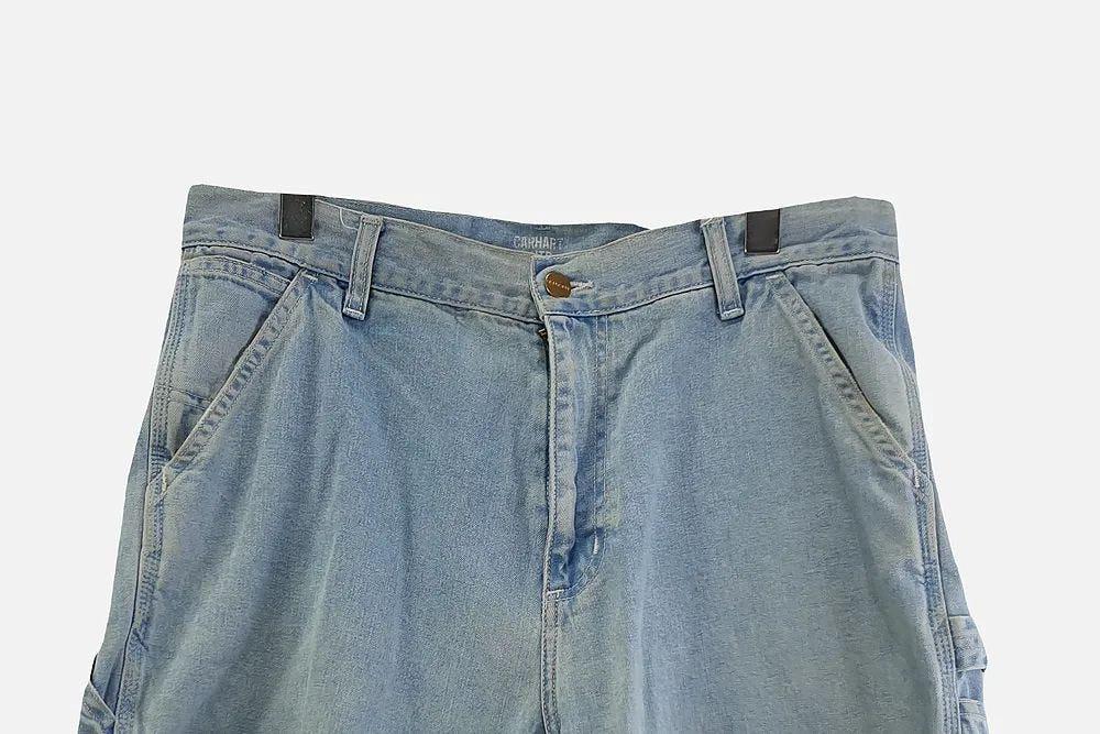 칼하트 라이트 블루 남자 청 반바지 33인치 M7983 5