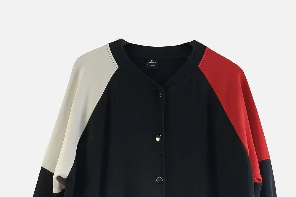 핑크시슬리 블랙 여자 바시티 야구잠바 FREE M7739 5