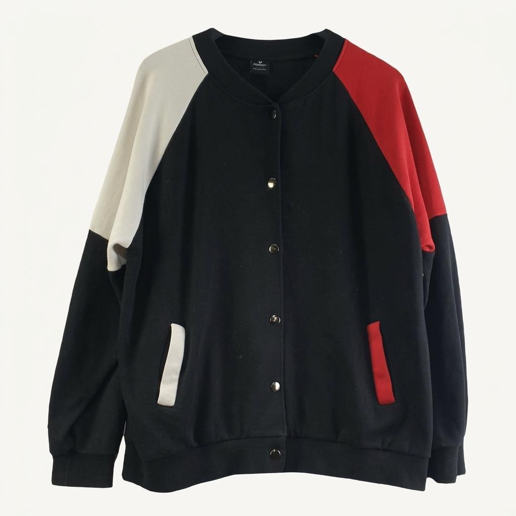 핑크시슬리 블랙 여자 바시티 야구잠바 FREE M7739 1