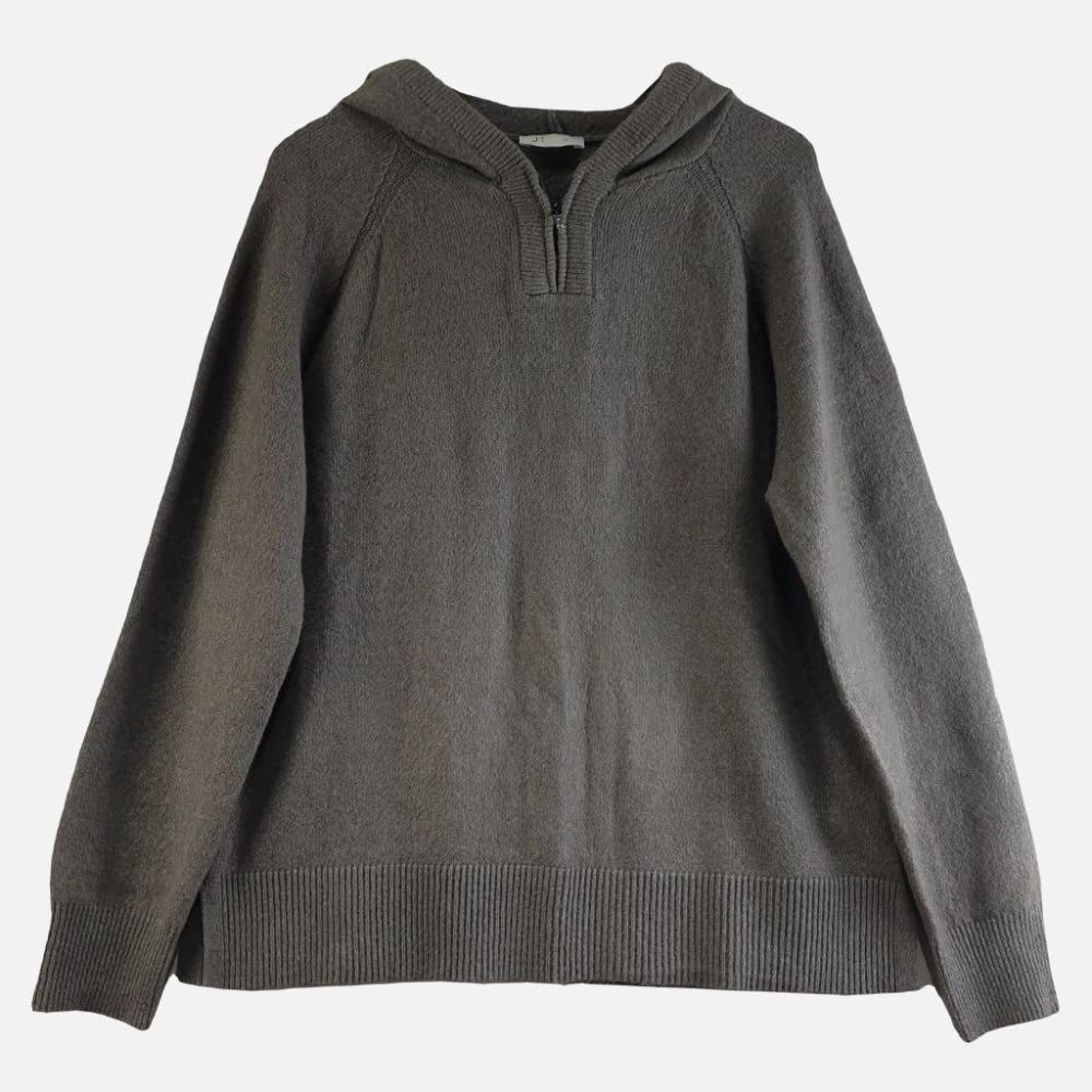 제이바이 그레이 여자 니트 후드티 95 M7729 2