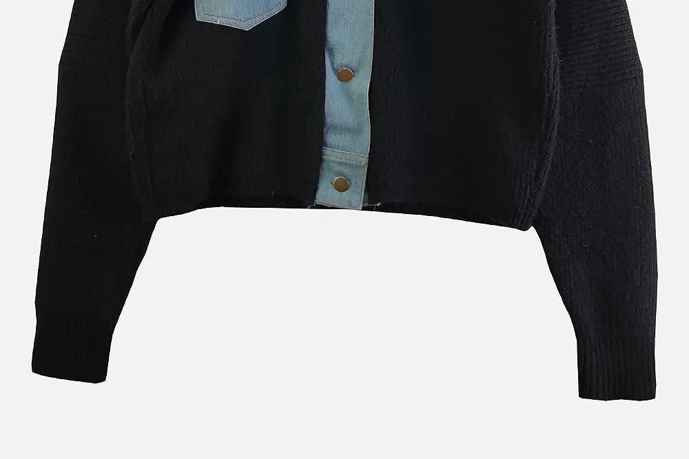 블랙 여자 가디건 FREE M7728 6