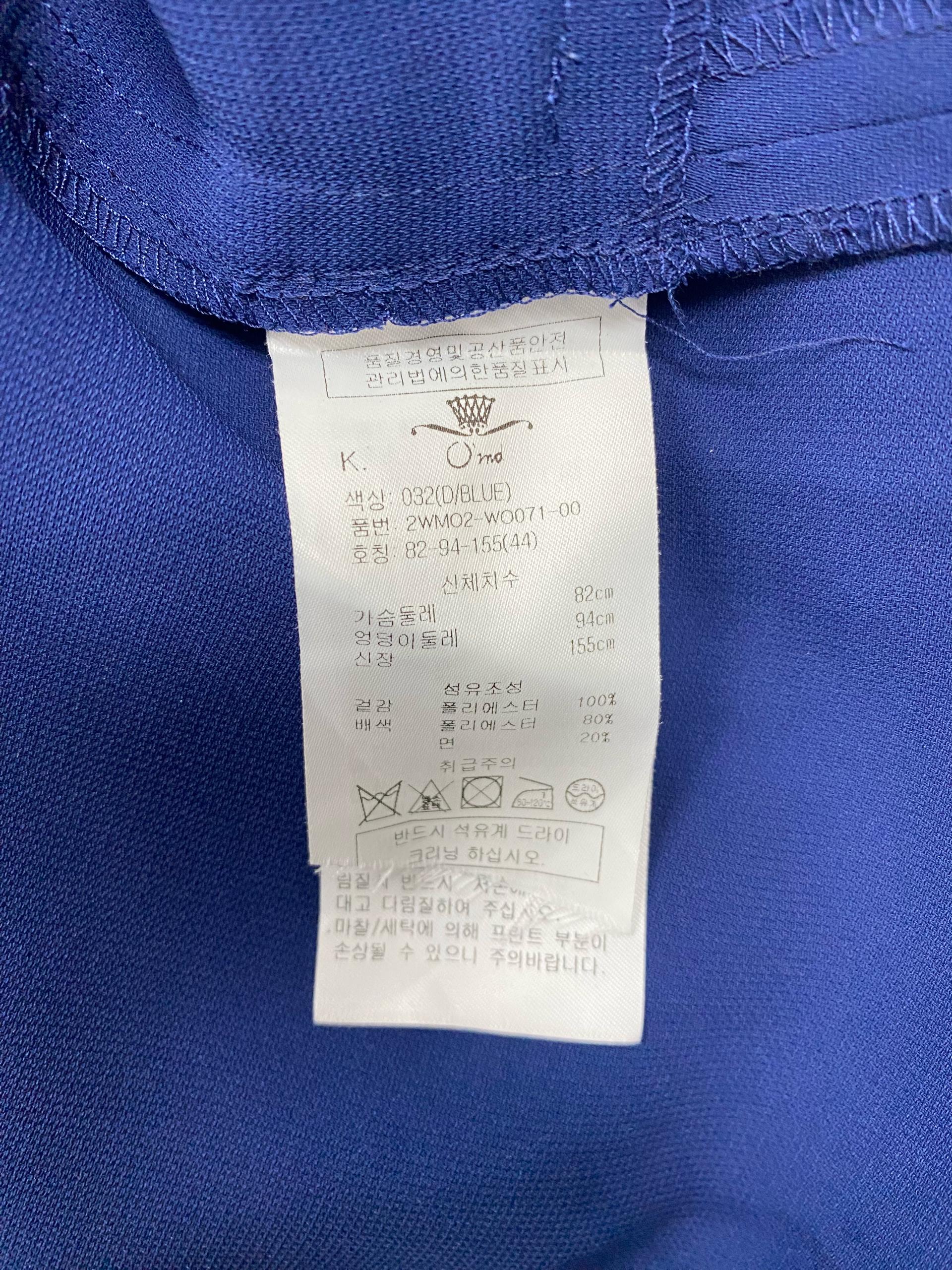 오즈세컨 코발트 컬러 프린팅 민소매 원피스 9