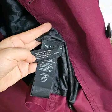 코치 버건디 트렌치자켓 (511 8