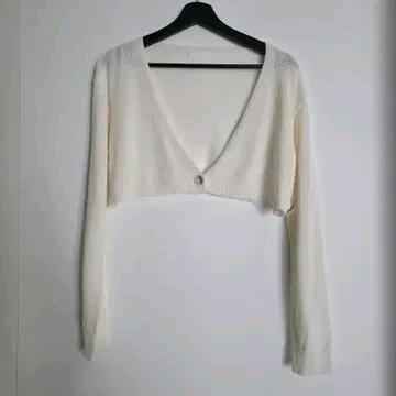 CLO 아이보리 투웨이 크롭 가디건 5