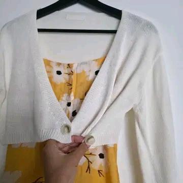 CLO 아이보리 투웨이 크롭 가디건 4