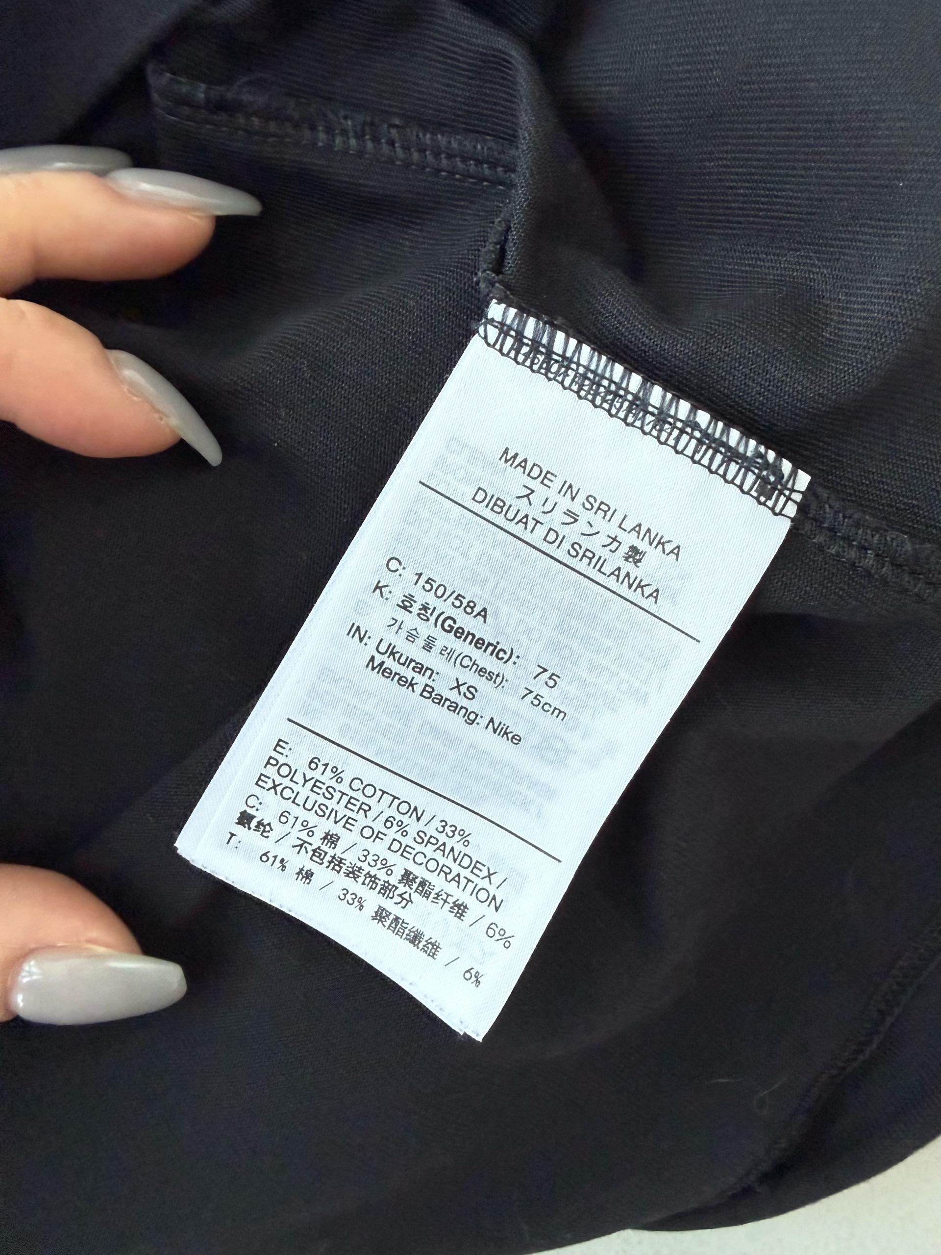 나이키 하이넥 로고 하프 슬리브 원피스 블랙 5