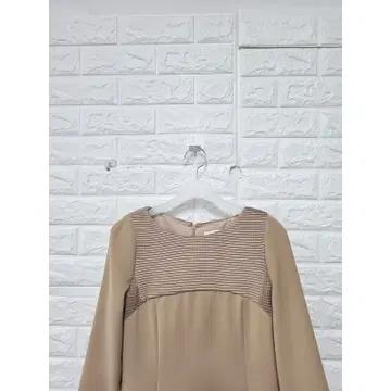 S 한섬 SJSJ 베이지 롱 원피스 C802 6
