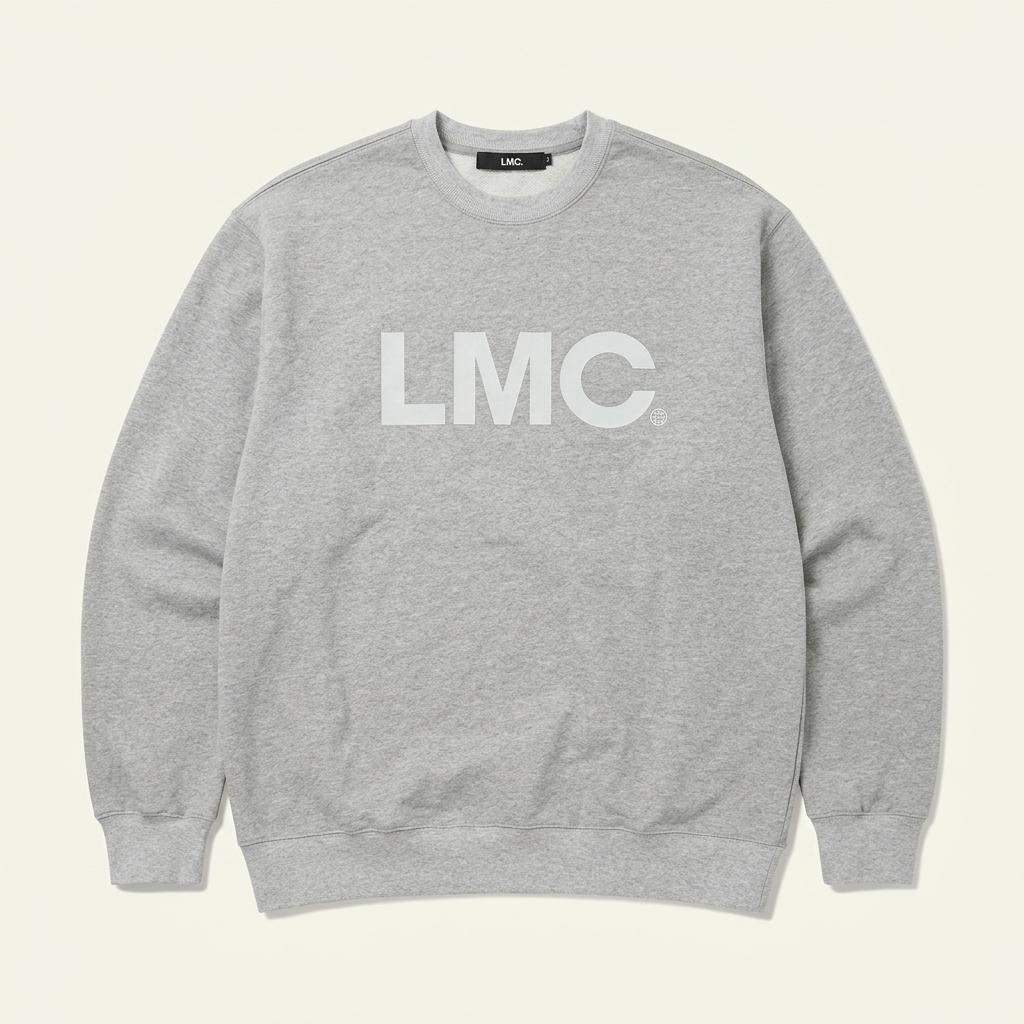 LMC 빅 로고 그래픽 맨투맨 티셔츠 그레이 1