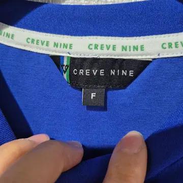 CREVE NINE 블루 반팔 티셔츠 3
