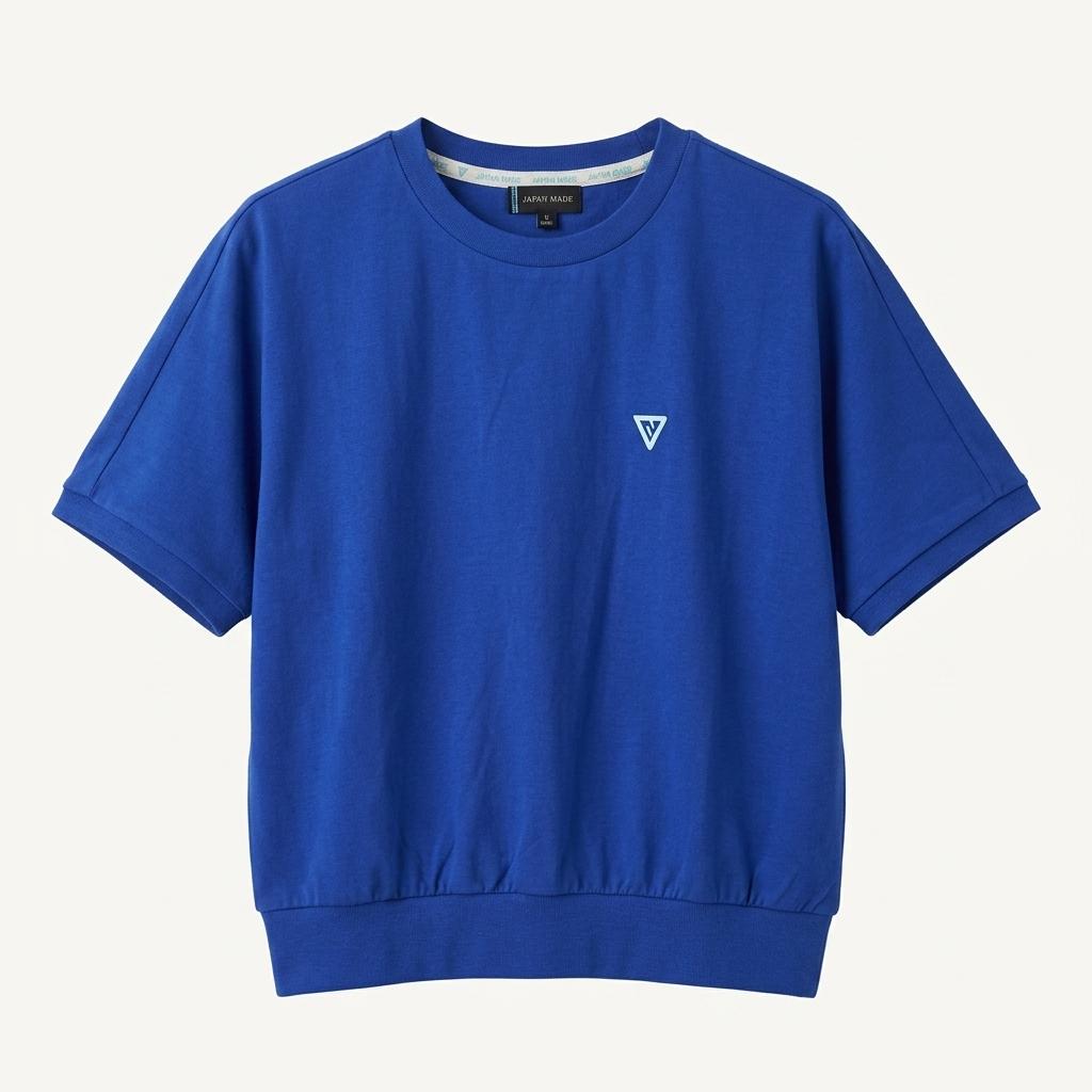 CREVE NINE 블루 반팔 티셔츠 1