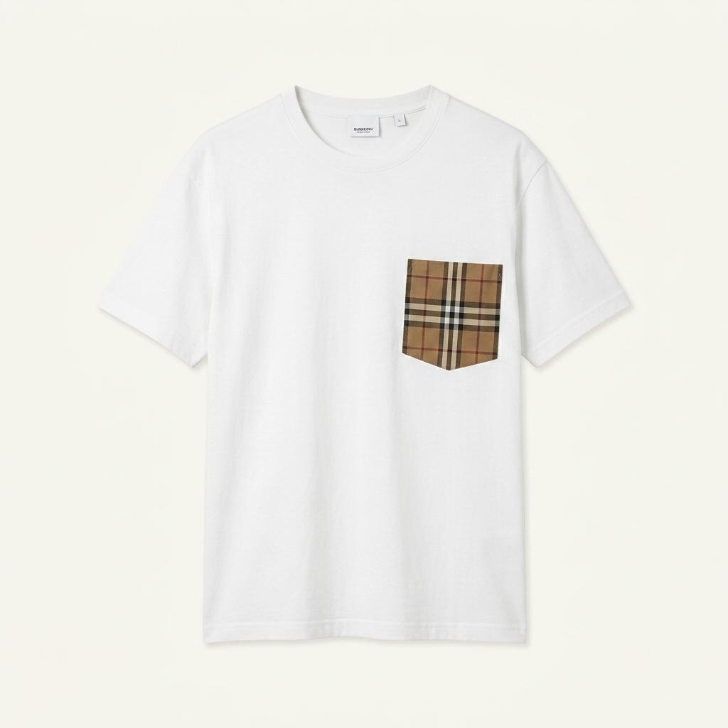24SS 버버리 체크포켓 티셔츠 XL 1