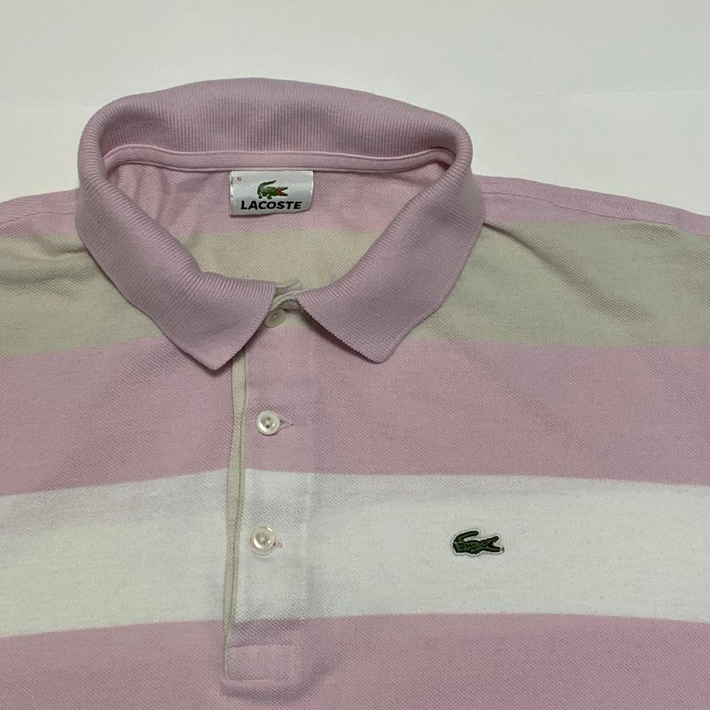 빈티지 라코스테 LACOSTE PK 스트라이프 반팔티셔츠 no333 5