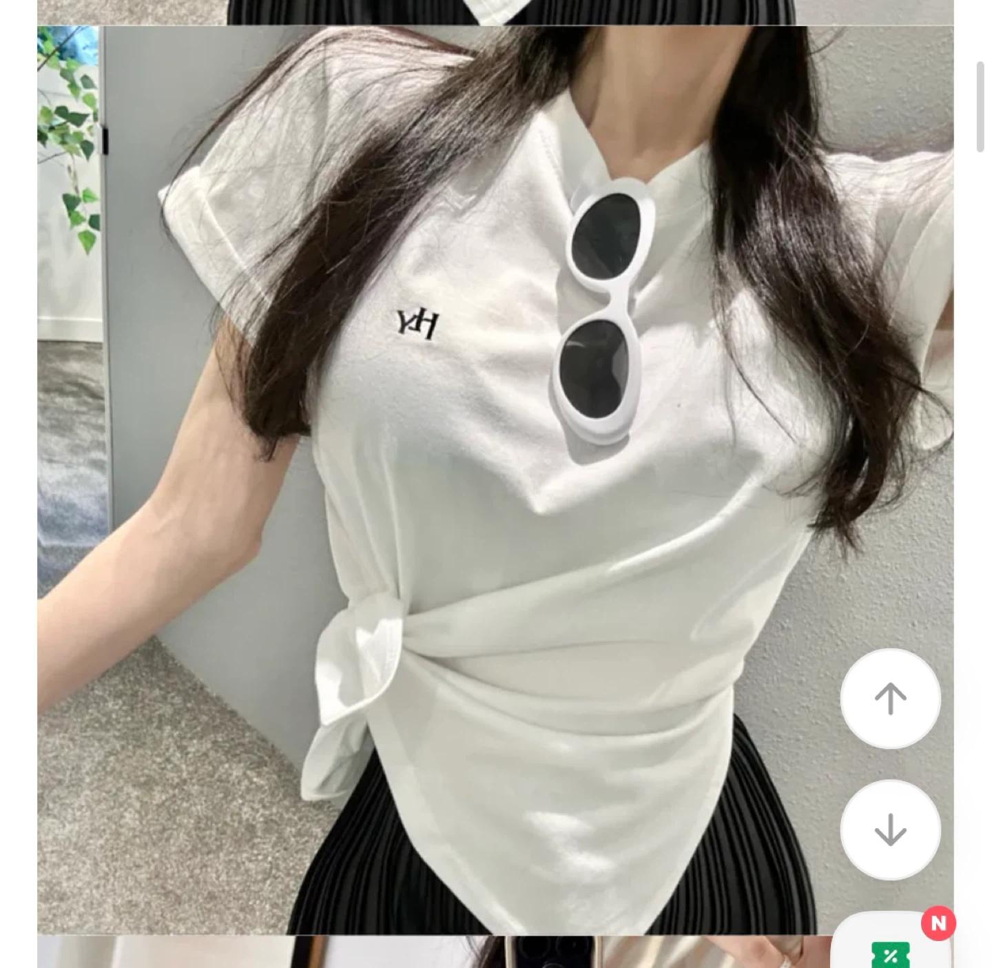 옆묶음 반팔티(블랙) 3