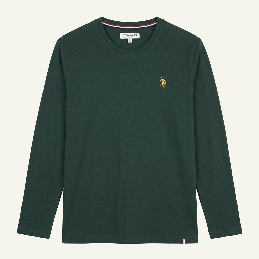 새상품급) U.Spolo assn 긴팔 티셔츠 다크그린 1