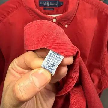 RALPH LAUREN 랄프로렌 셔츠 레드 XL 10