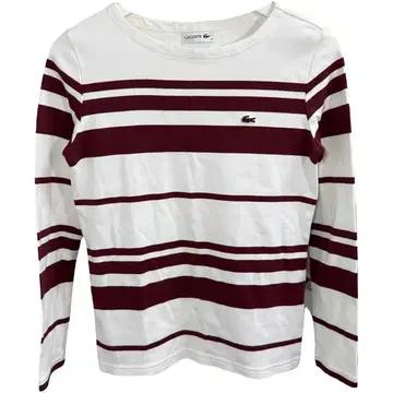 LACOSTE 라코스테 스트라이프 긴팔 티 화이트 34 3