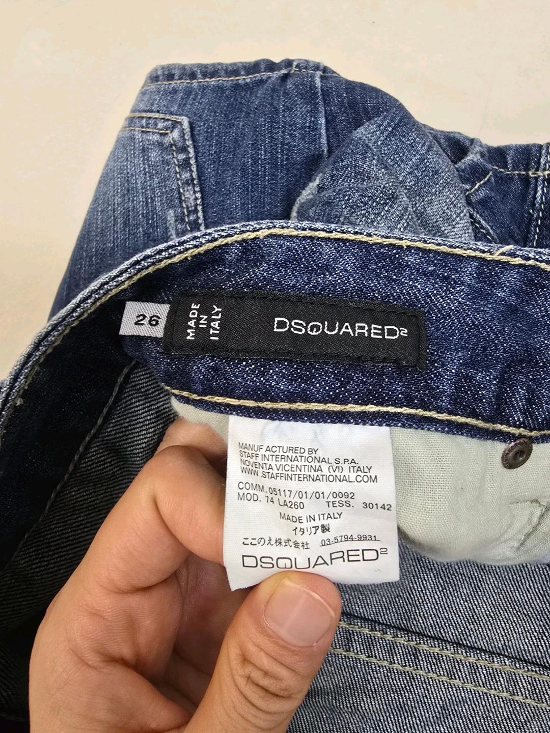 디스퀘어드2 패치 숏 데님 팬츠 7