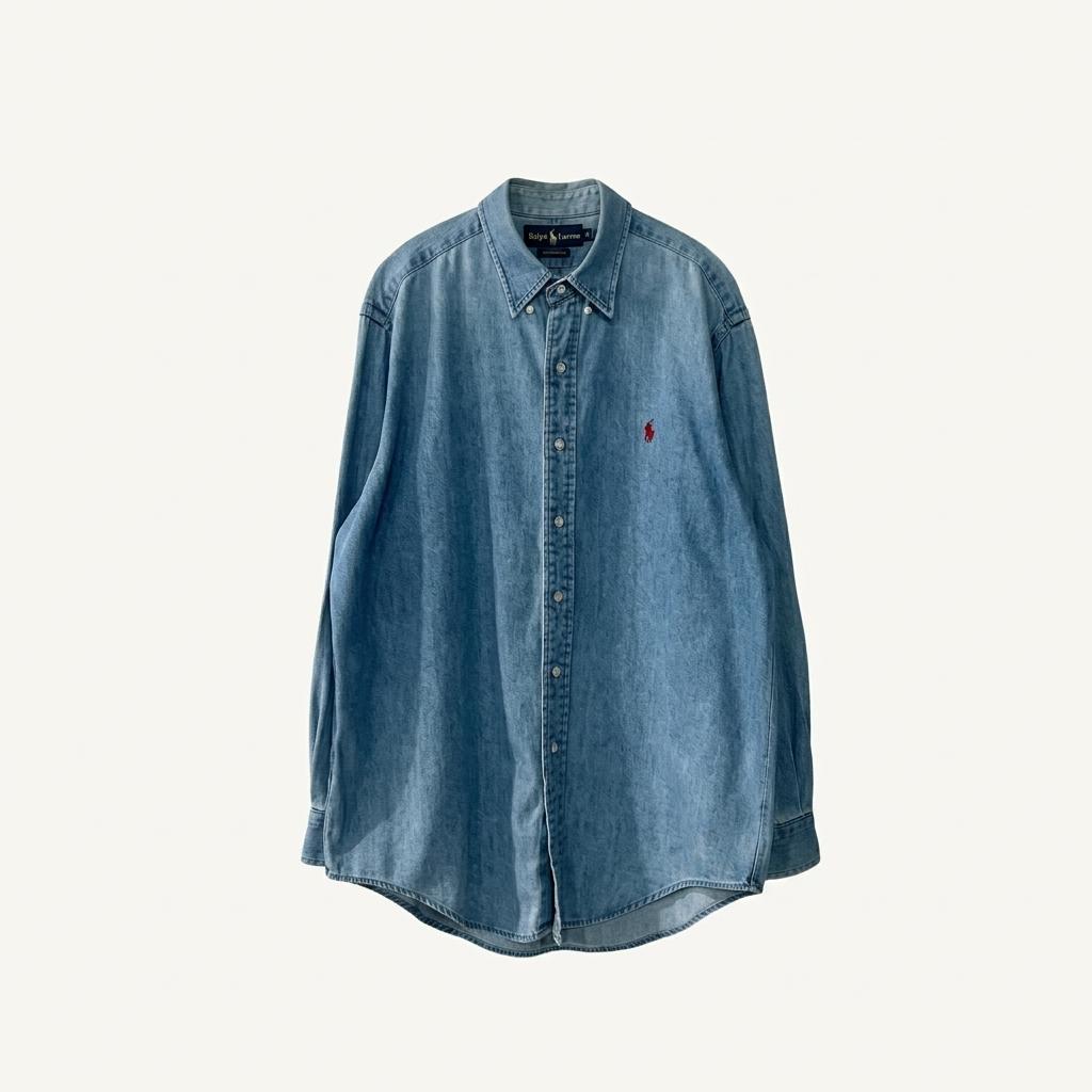폴로랄프로렌 데님 청남방 100-105 1