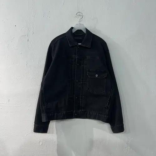 유니클로 데님 흑청자켓 M 2