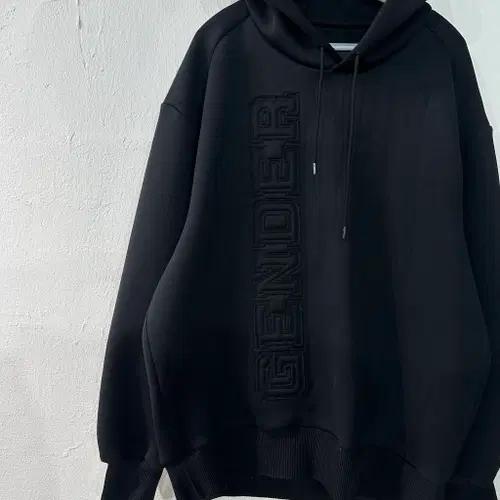 준지 네오프렌 레터링 후드티 50 3