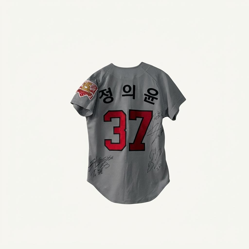 SK와이번스 15주년 정의윤 사인 유니폼 75 1