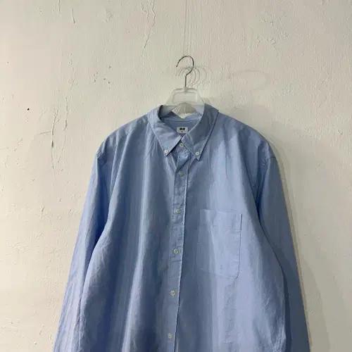 유니클로 하늘색 셔츠 M 3