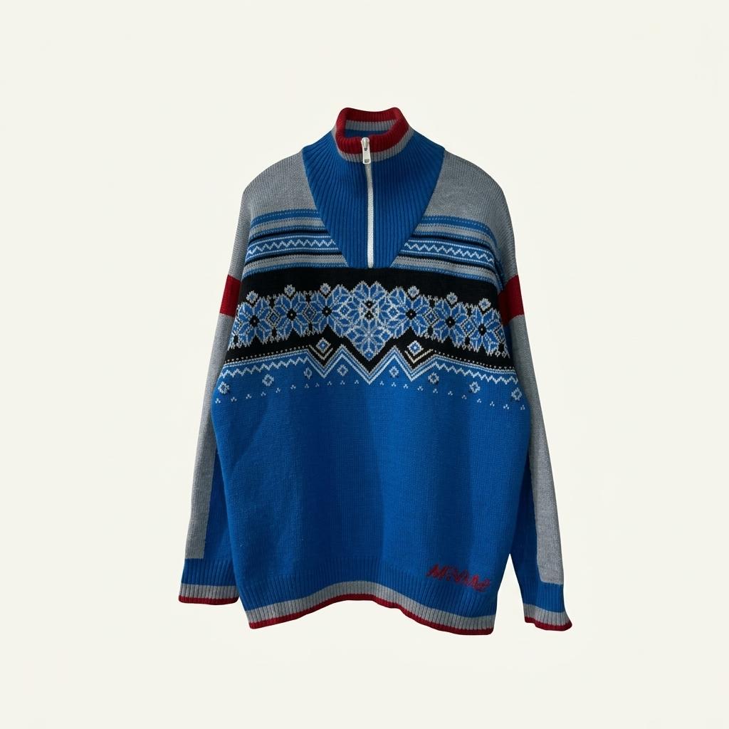 MSGM 반집업 니트 1