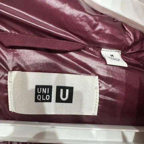 유니클로U 퍼플 숏패딩 남여공용M 4