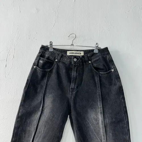 인사일런스 데님 흑청반바지 M 3