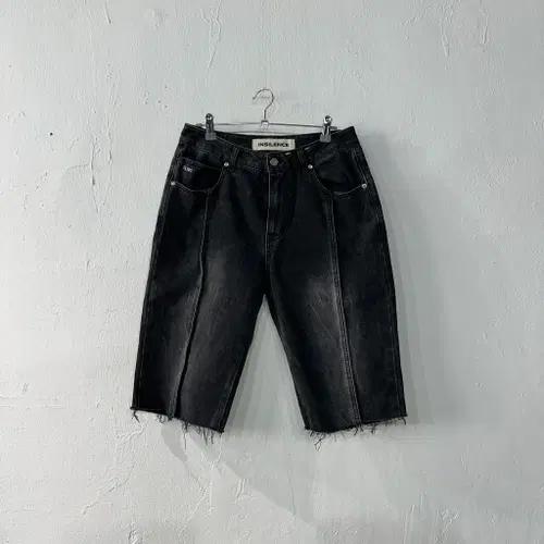 인사일런스 데님 흑청반바지 M 2