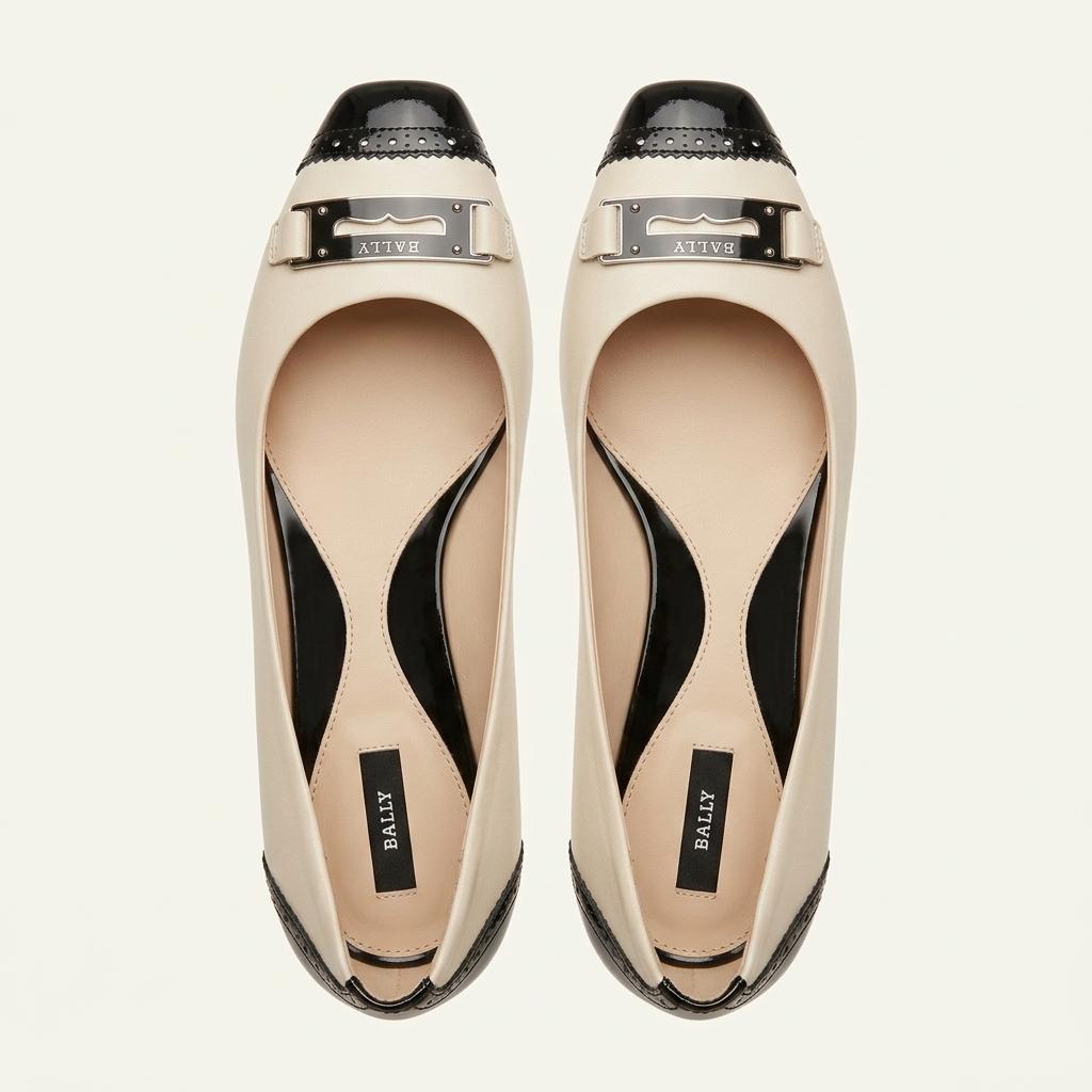 BALLY 발리 투톤 배색 버클 펌프스 1