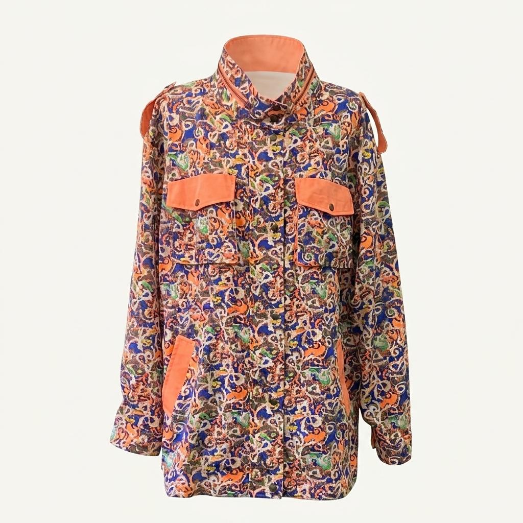 르샵 LeShop  형광패턴 셔츠형 자켓 1