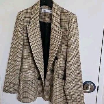 자라 체크 블레이져  2