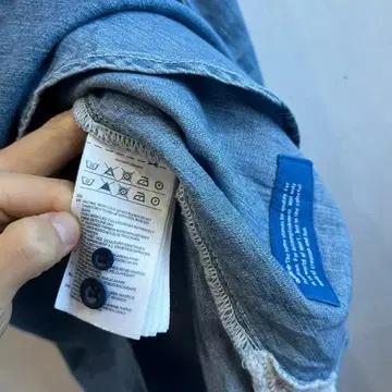 아디다스 백셔링 데님 셔츠 우먼즈 8