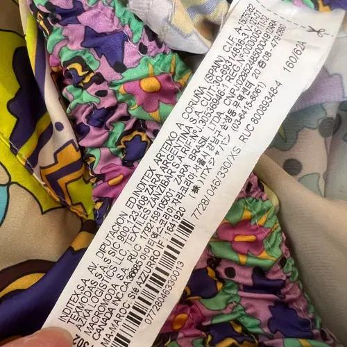 자라 여성 플라워 밴딩팬츠 세미와이드팬츠 XS 9