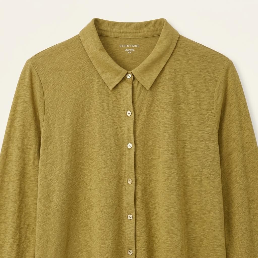 Eileen Fisher 여성 리넨 버튼업 셔츠 M사이즈 1