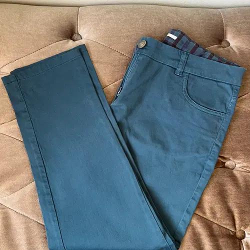 오일릴리 여자 청록 코튼팬츠 슬랙스 38 2